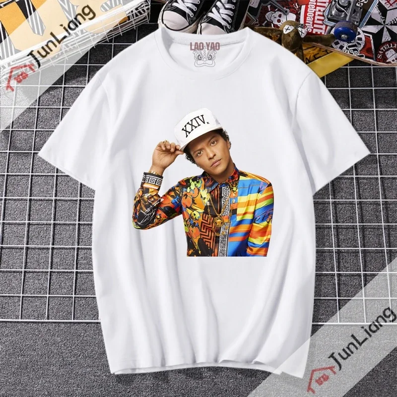BrunoMars Shir футболка для любителей музыки топ в стиле хип-хоп большого размера