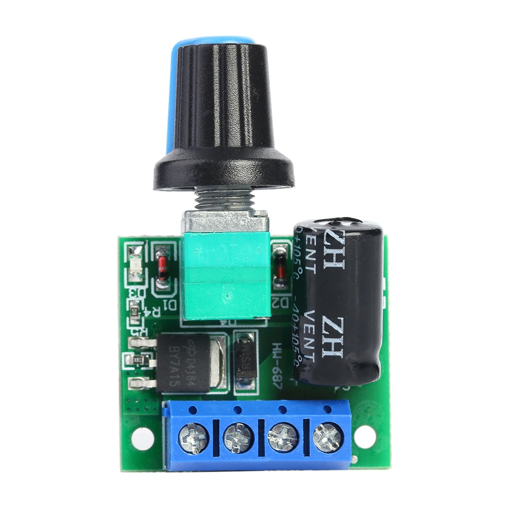

5A 90W 20KHz PWM Motor Speed Controller Module DC 5V-35V Adjustable Voltage Regulator Governor Switch Accessories