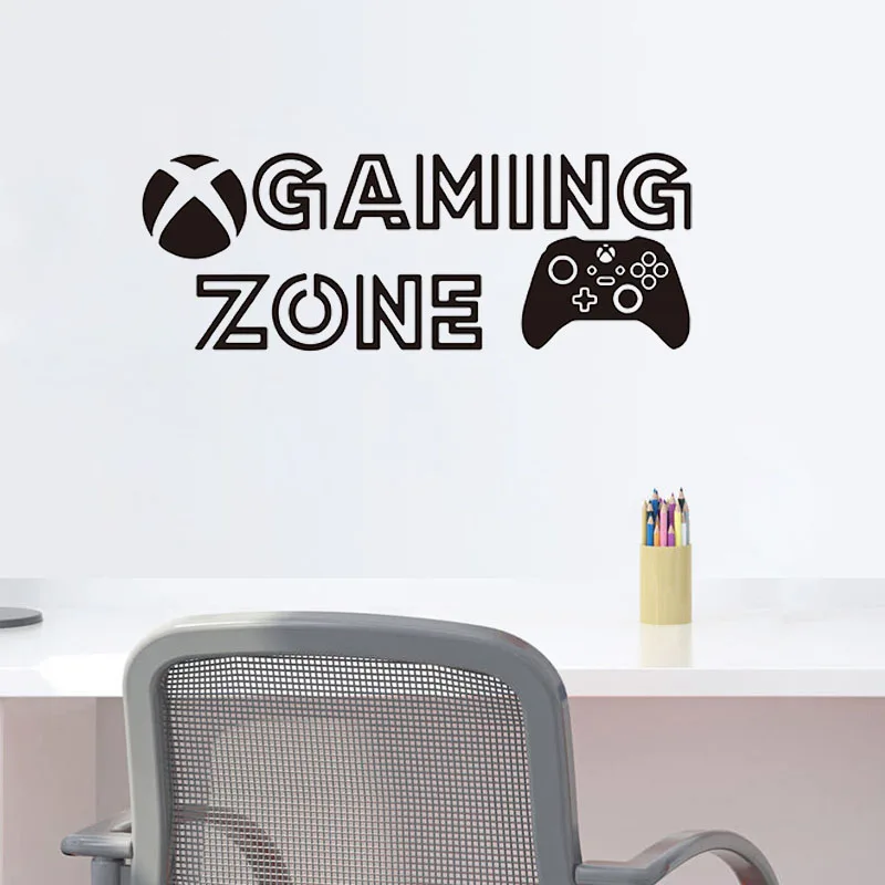 Игровая зона Настенная Наклейка игровой контроллер для комнаты спальни домашний