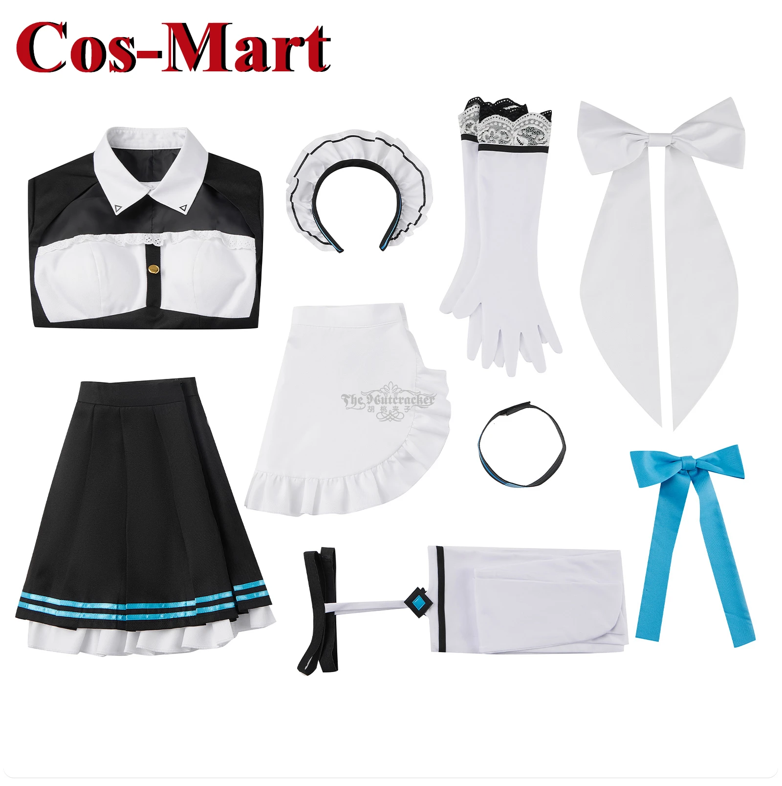 Cos-Mart Game Blue Archive MomoTalk Косплей Костюм Великолепная повседневная одежда Униформа