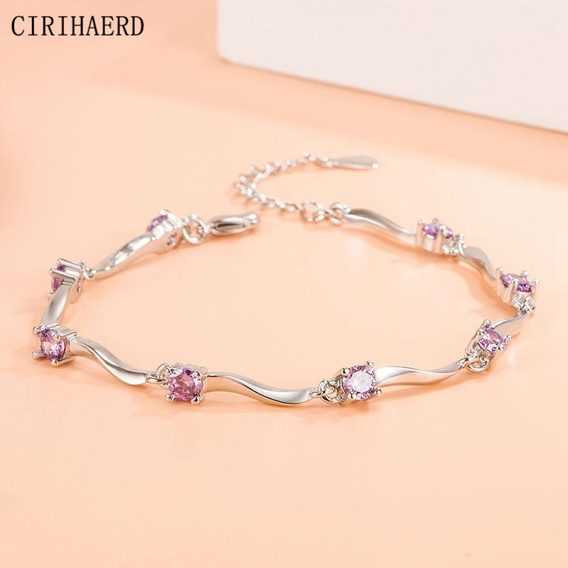 

New Retro Bracelets For Women Simple Zirconia Geometry Twisted Personalized bracelet bridesmaid Original gifts wedding Jewelry