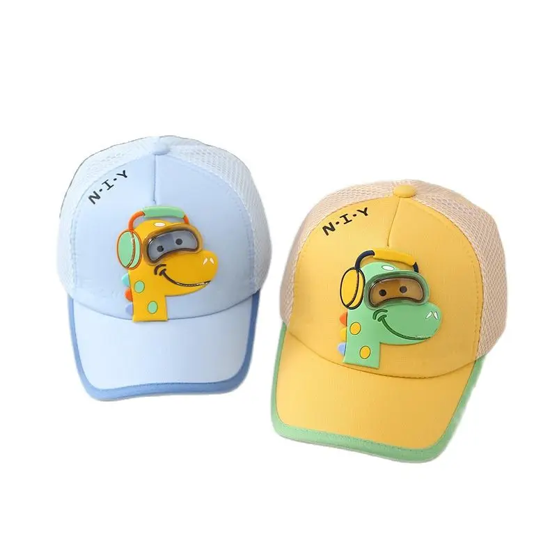 

LDSLYJR Summer Acrylic Cartoon Dinosaur Casquette Baseball Cap Adjustable Snapback Hats for Children Boy and Girl 216