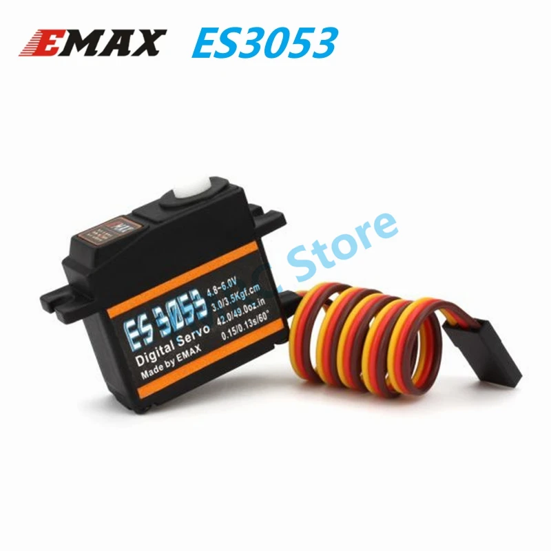 4 шт. EMAX ES3053 17g 3,5 кг 0.13sec 23T пластиковая Шестерня цифровой сервопривод для радиоуправляемого дрона