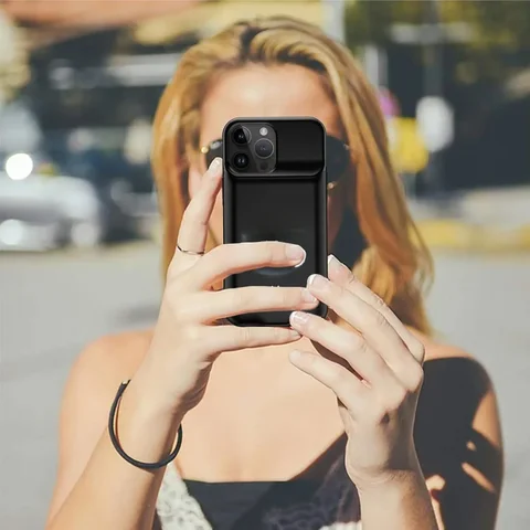 Чехол Power Case для iPhone 16 Pro, умный чехол для зарядного устройства, аккумуляторная батарея, аккумуляторная батарея, внешняя крышка для зарядки аккумулятора