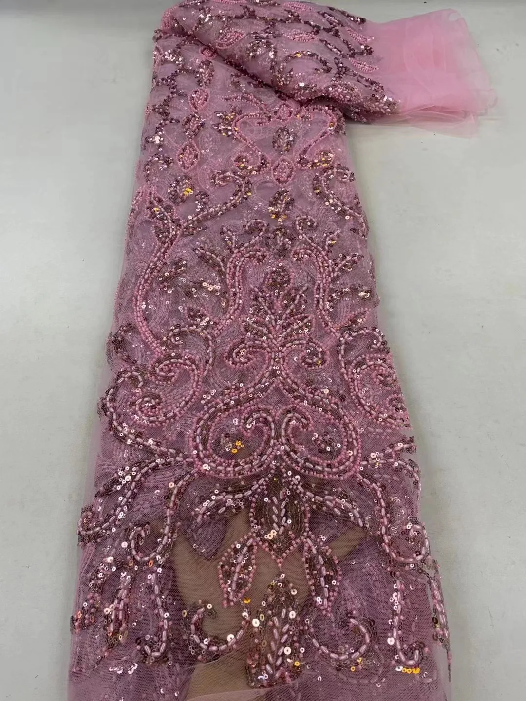 Модное Африканское кружево с блестками золотого цвета французским тяжелым