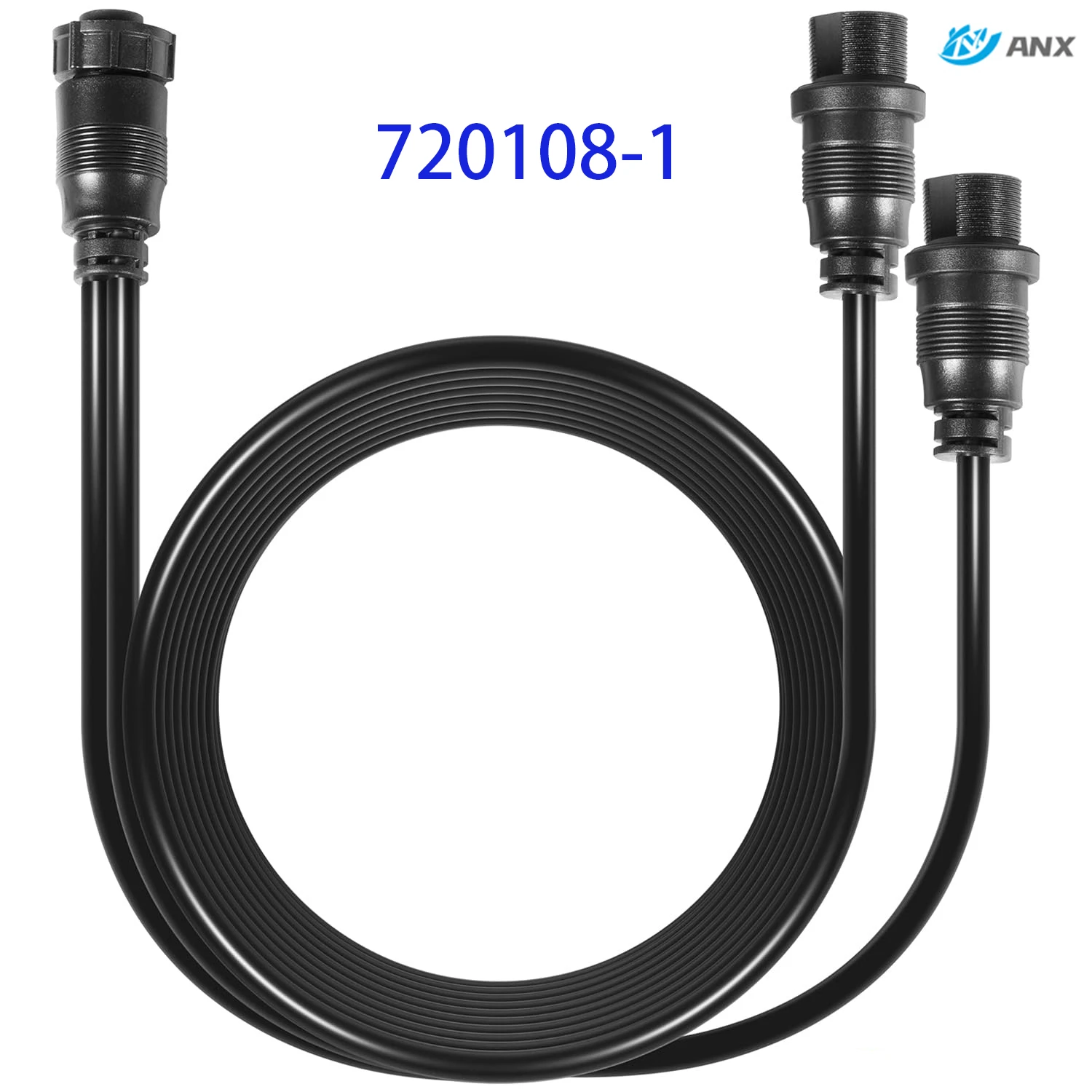 Фото Кабель-адаптер ANX 720108-1 14 M360 2DDI Y для датчиков Humminbird MEGA 360 и 2D/MDI, 14-контактный Y-кабель №1