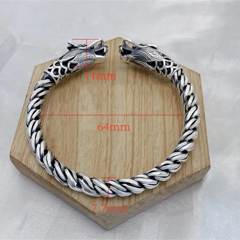 Женский и мужской кулон из серебра 2022 пробы с драконом