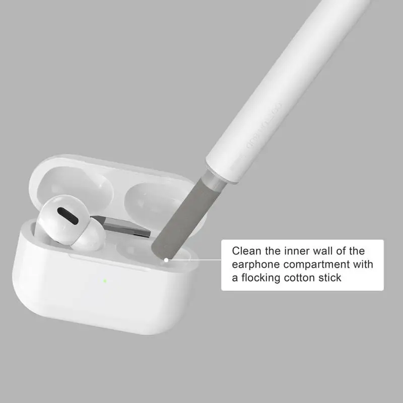 Wireless Bluetooth Headphones Cleaning Pen Tool For Airpods MI Artifact Charging Box Iron Powder Telescopic Dust Brush Cleaner