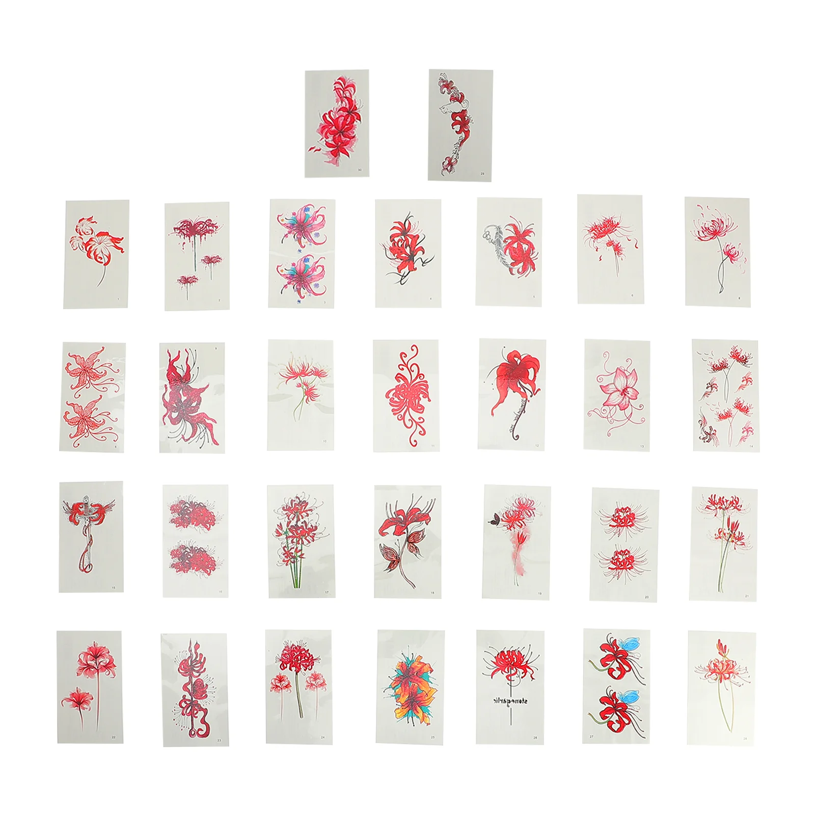 

120 листов водонепроницаемых временных наклеек для искусственных татуировок