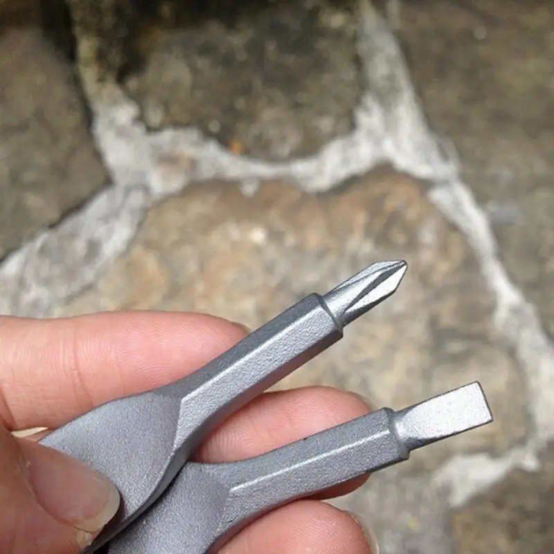 

1Set Mini Screwdriver Steel Pocket Outdoors Repair Tools Key Shape Multi EDC Philips Slotted Screwdrivers Keyring