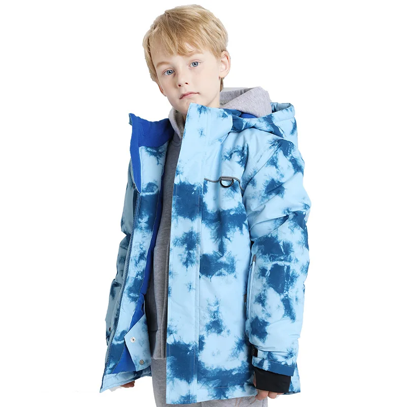 2022 Mountain Hooded Baby boy Snowboard Jackets Waterproof Warm Children Ski Coat Sport Outdoor Kids Outerwear Windproof Clothes