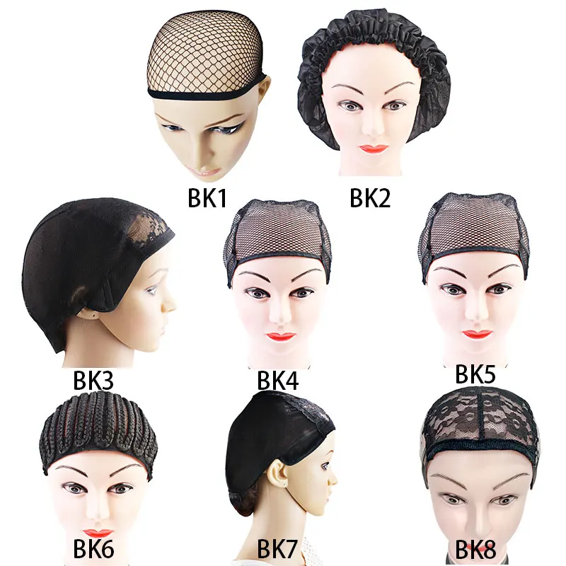 Double Lace Wig Caps For Making Wigs Hairnets Hair Weaving Adjustable Wig Cap Hot Black Hair Nets Hat New Beauty Tools