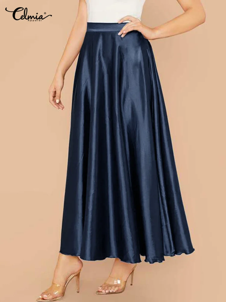 Атласная длинная юбка Atlas