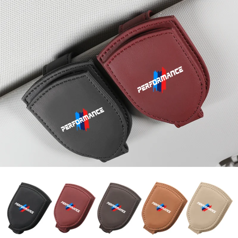 

Car Glasses Case Sun Visor Sunglasses Storage Clip Eyeglass Holder Organize Accessory For BMW G30 G20 F30 F10 E90 E46 X3 X4 X5X6