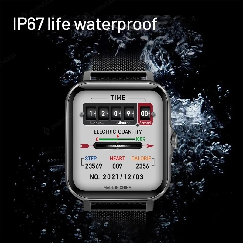 2022 New Bluetooth Answer Call Smart Watch Men Full Touch Dial Fitness Tracker IP67 Waterproof |
