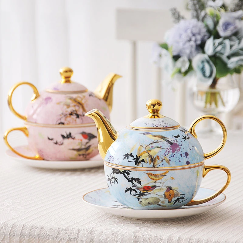 

English 6 Persons Ceramic Espresso Coffee Cup Set Luxury Porcelain Coffee Cup Original Breakfast Afternoon Tea Tasse Drinkware