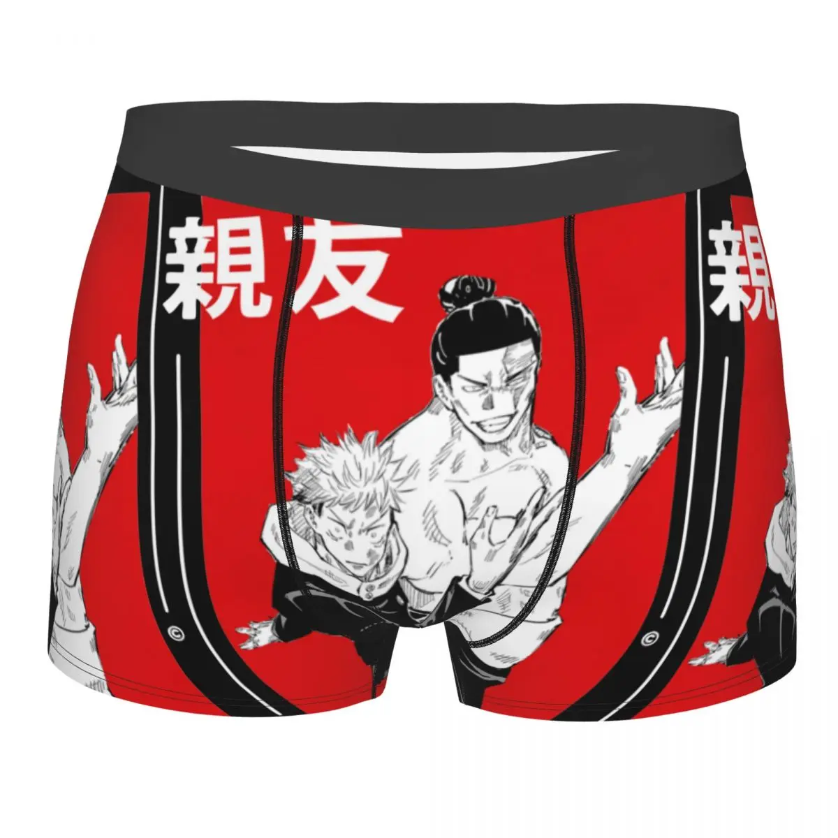 

Besto Friendo Itadori And Todo Pose Jujutsu Kaisen Men Underwear Boxer Shorts Panties Novelty Soft Underpants for Male