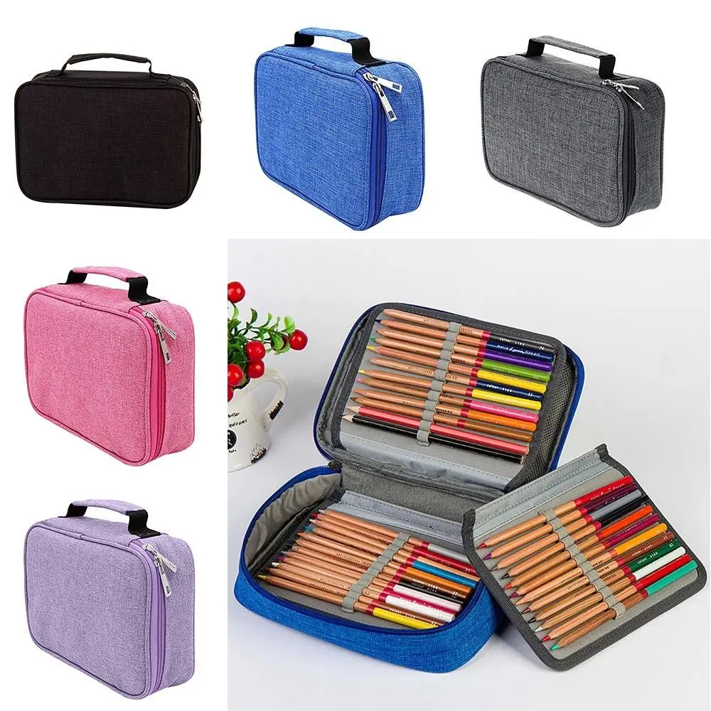 

Вместительная сумка из ткани Оксфорд для карандашей, высококачественный держатель для ручек с рисунком для студентов