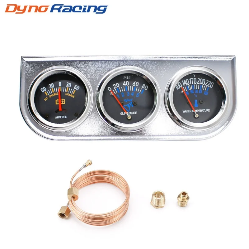 

Car Modification Current/Water Temperature/Oil Pressure Combination Instrument 52MMMechanical Triptych Instrument12VUniversal
