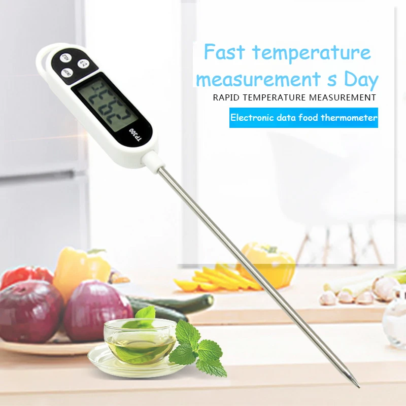 

Digital Food Thermometer Kitchen Cooking BBQ Probe Electronic Oven Meat Water Milk Sensor Gauges Tools Measuring Thermometers