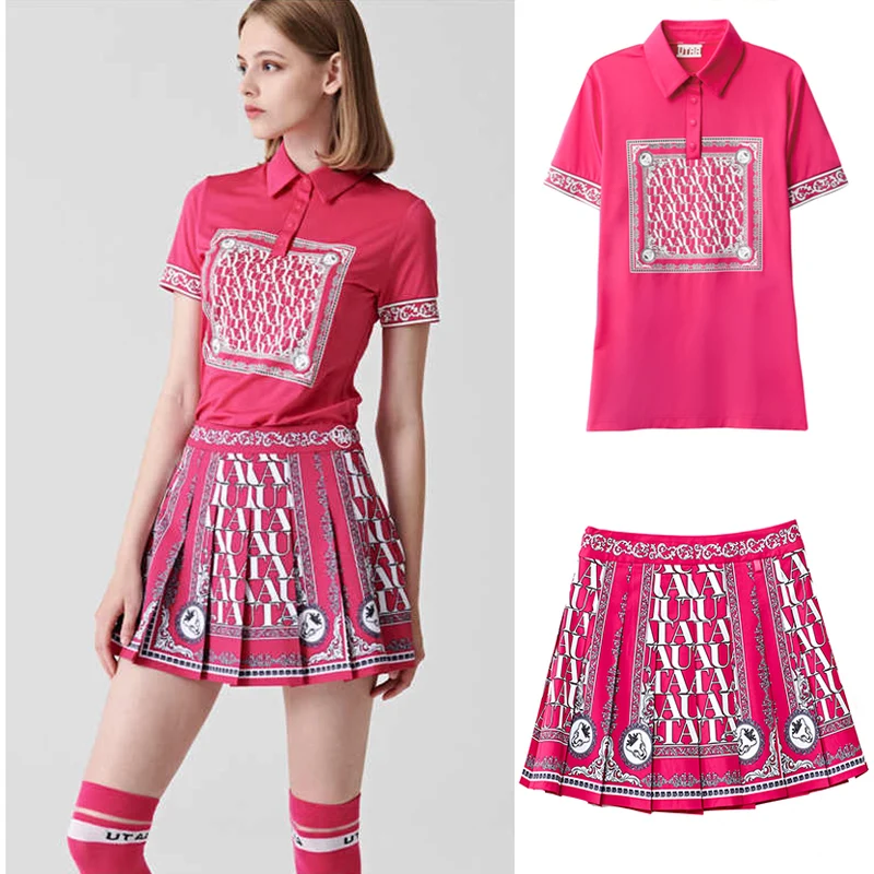 

UTAA Golf Apparel Women's T shirt Summer Golf Suit Fashion Golf set