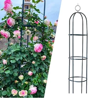 tower obelisk garden trellis 6 3 feet tall plant support for climbing vines and flowers standsblack green lightweight plant