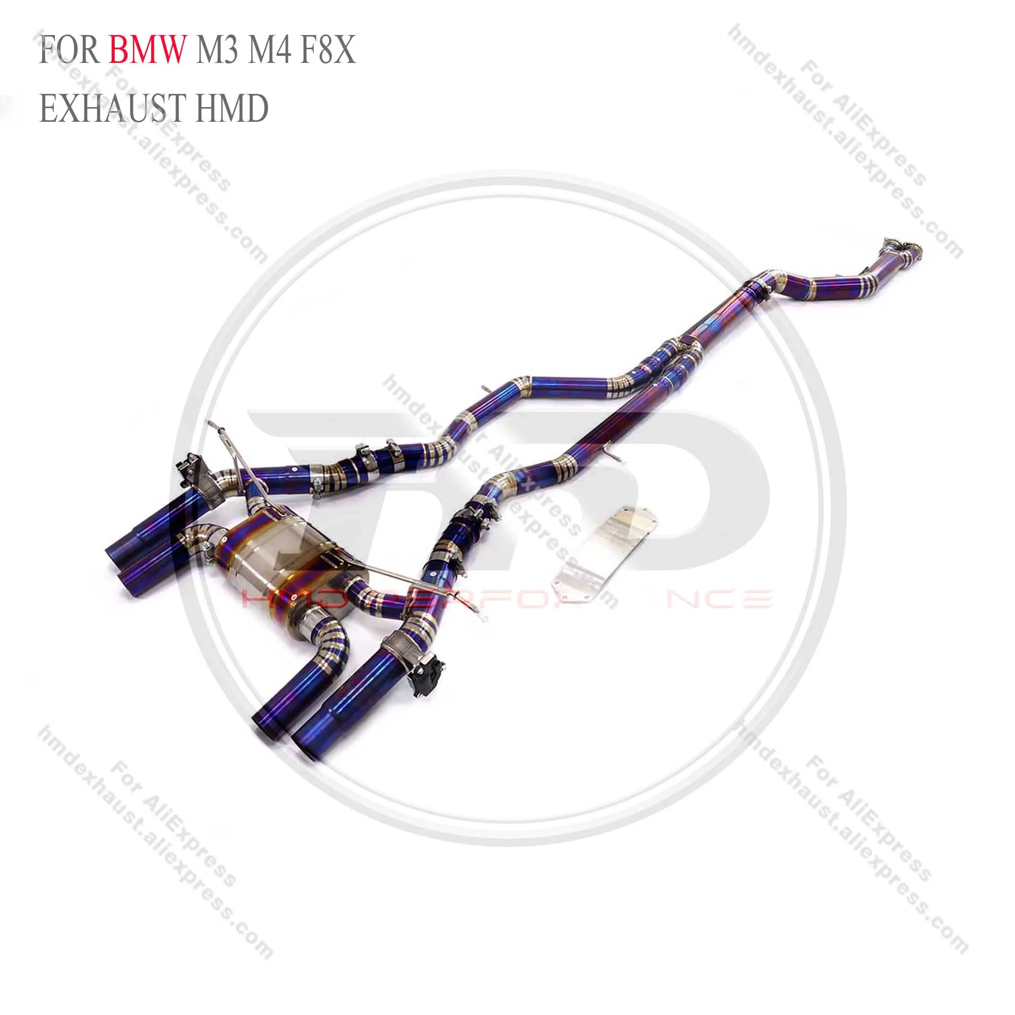 Заводская титановая выхлопная система HMD средняя труба для BMW M3 M4 F8X глушитель