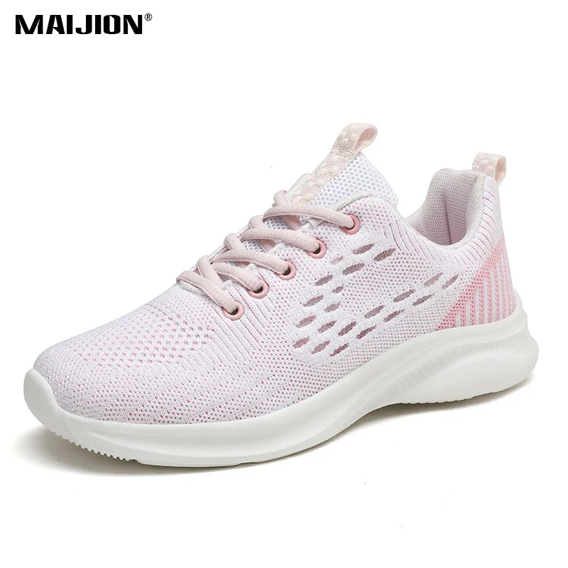 Running Shoes for Women Fashion Lightweight Casual Footwear Outdoor Sports Shoes Breathable Mesh Outdoor Flat Sneakers