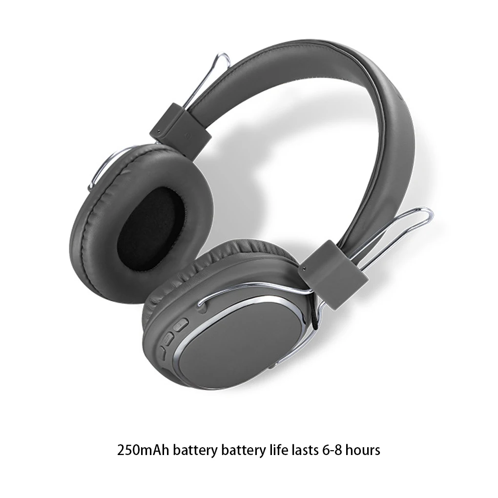 

Беспроводные наушники, совместимые с Bluetooth 5 0, стерео, поддержка FM, с микрофоном, игровая гарнитура с шумоподавлением для телефона, ПК, Офисная черная гарнитура