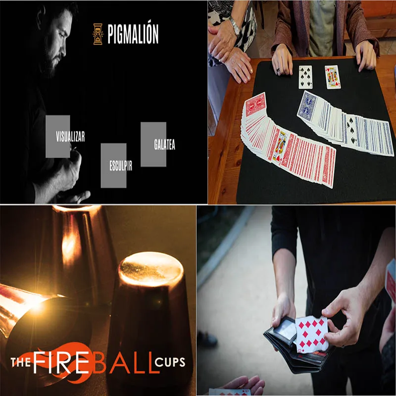 

Pigmalion by Luis Olmedo,Disegual by Joseph B,Fireballs by Gary Jones,The Aficionado Fire Wallet - Magic Tricks