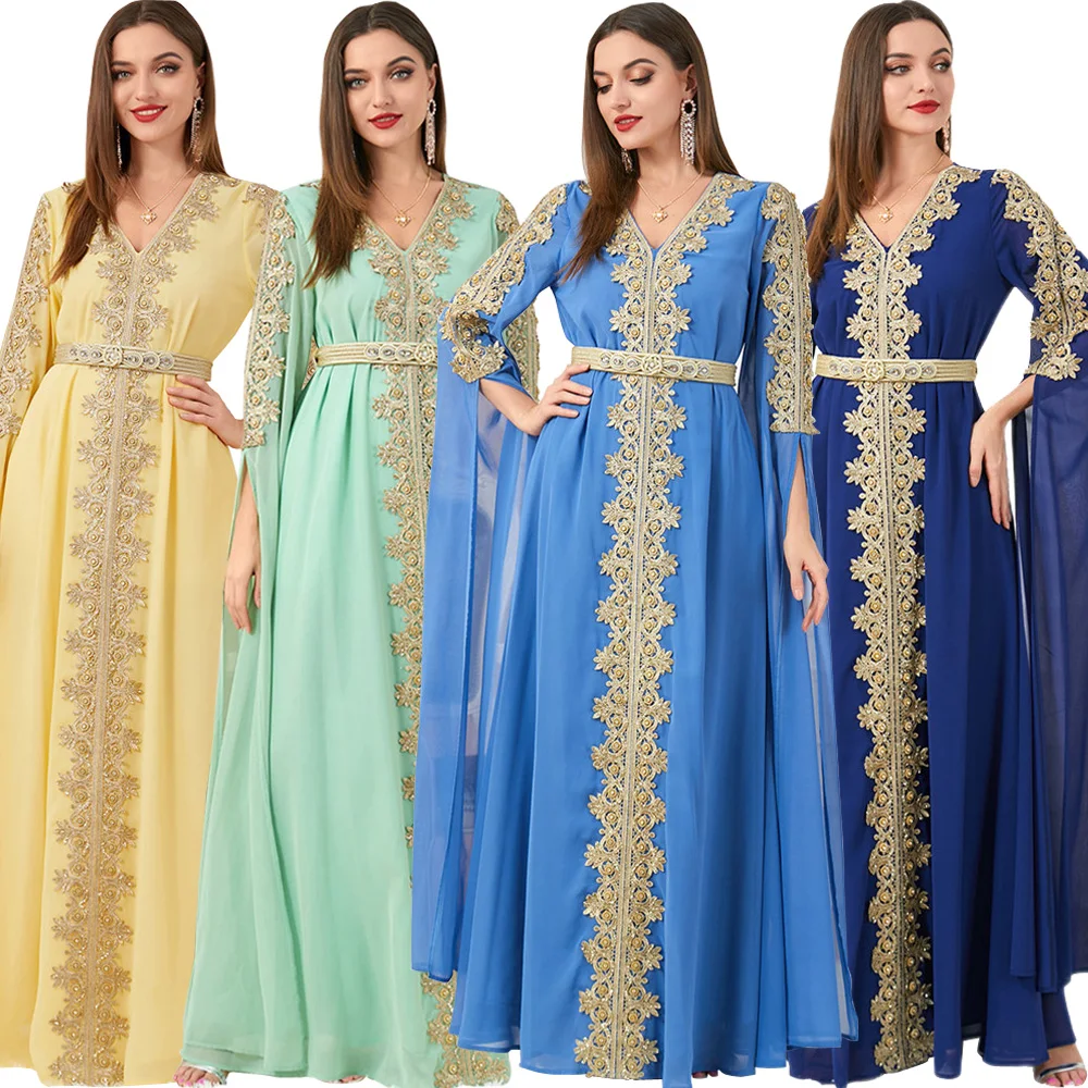 

Роскошное Caftan марокканское женское элегантное платье, вечернее платье, мусульманские Вечерние платья, Турция, Дубай, Арабская Джаба, Ближни...