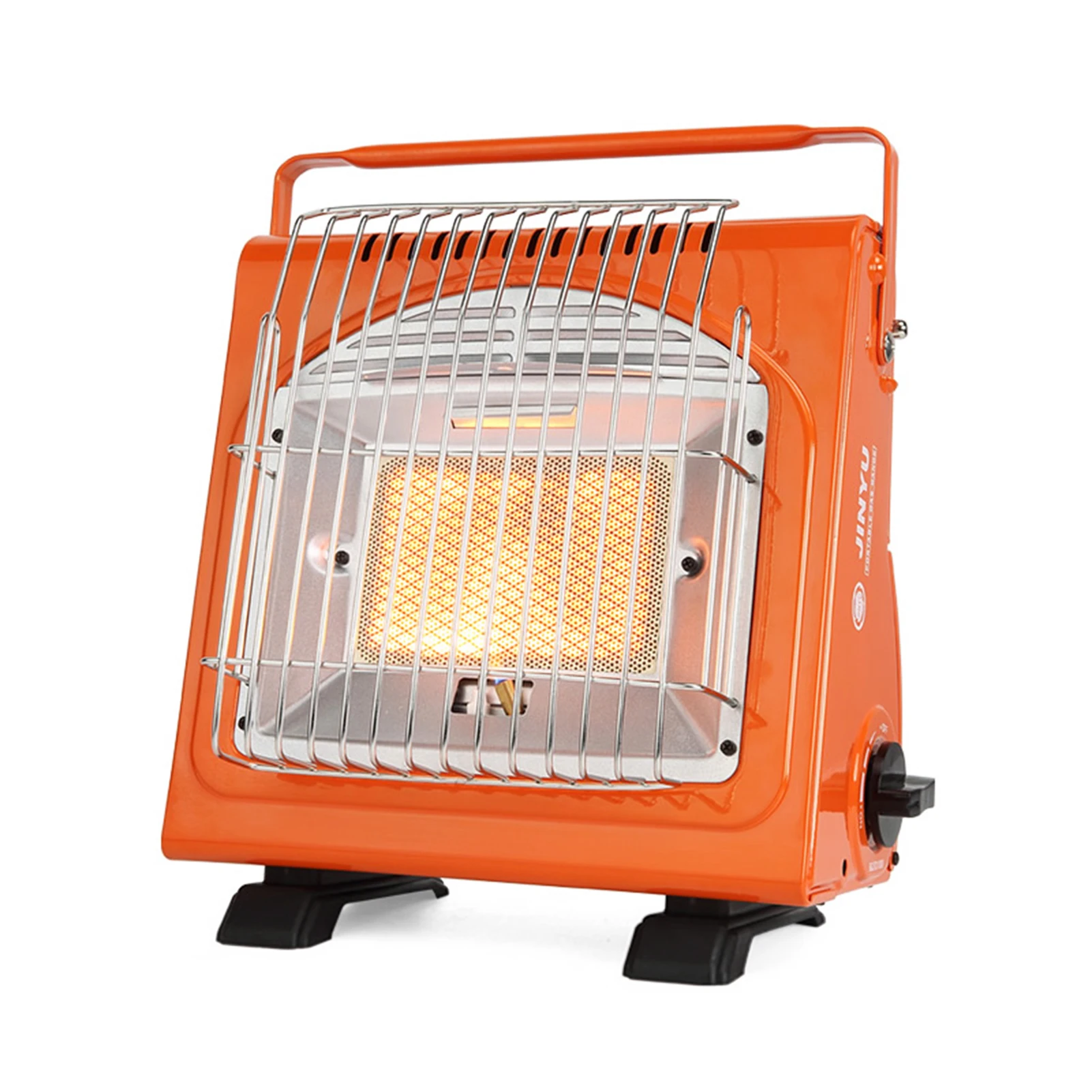 

1.7KW Portable Space Heater Multifunctional Gas Heater Ceramic Heater Adjustable Iron Stove Heater for Outdoors Camping Tent