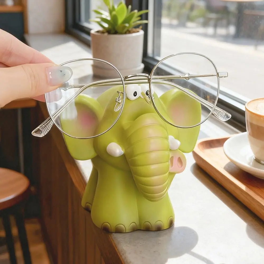 Фото 3D Kawaii держатель для очков, стойка для очков Коала Корги, витрина для очков, ПВХ, резиновая подставка для очков со слоном, офисная стойка №3