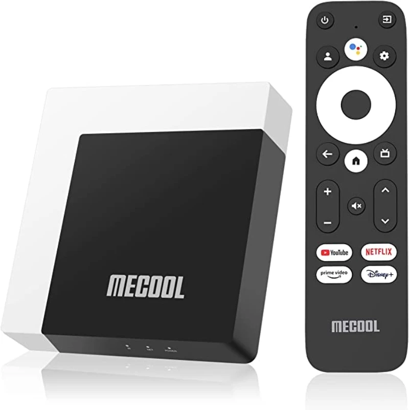 

Android TV Box 11.0 MECOOL KM7 Plus Smart TV Box 4K HDR 2GB 16GB Google TV Streaming Media Player Netflix Certified Dolby Atmos