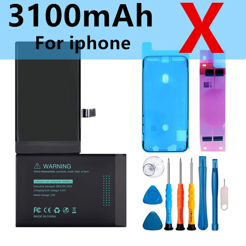 

Lithium Battery For iPhone 5 SE 6 6s 5s 7 8 Plus X XR XS Max 11 12 Pro for iphone6 High Capacity Replacement Batteries