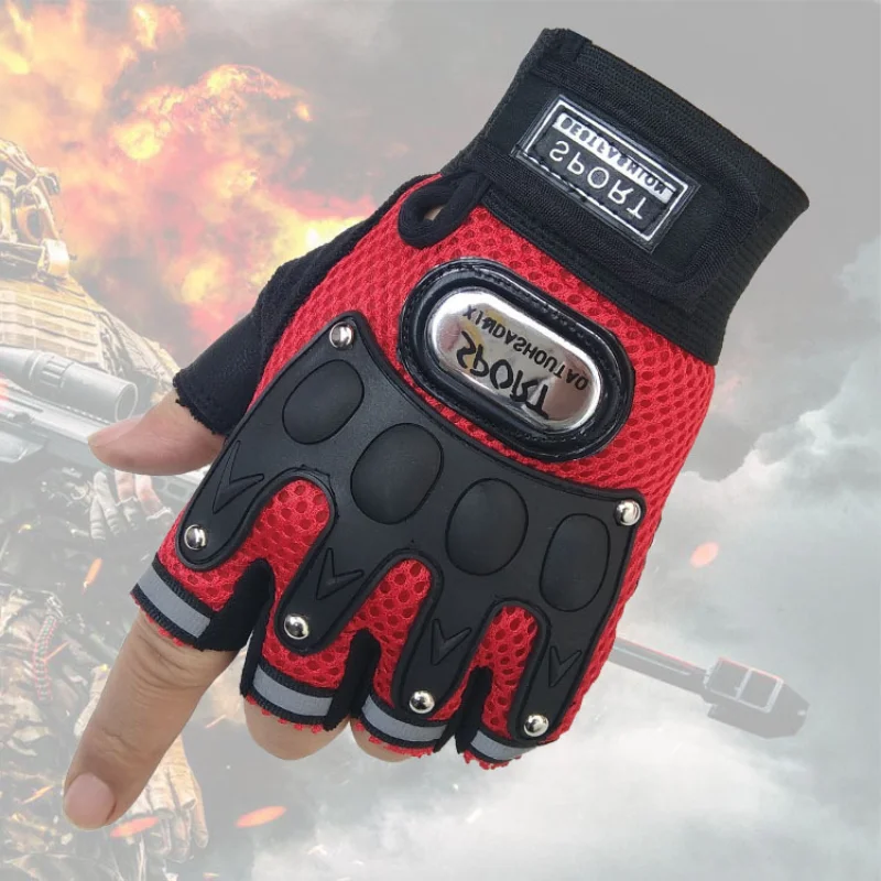 

Breathable Half Finger Tactical Gloves Outdoor Hiking Motorcycle Cycling Sports Shooting Hunting Men Military Gloves