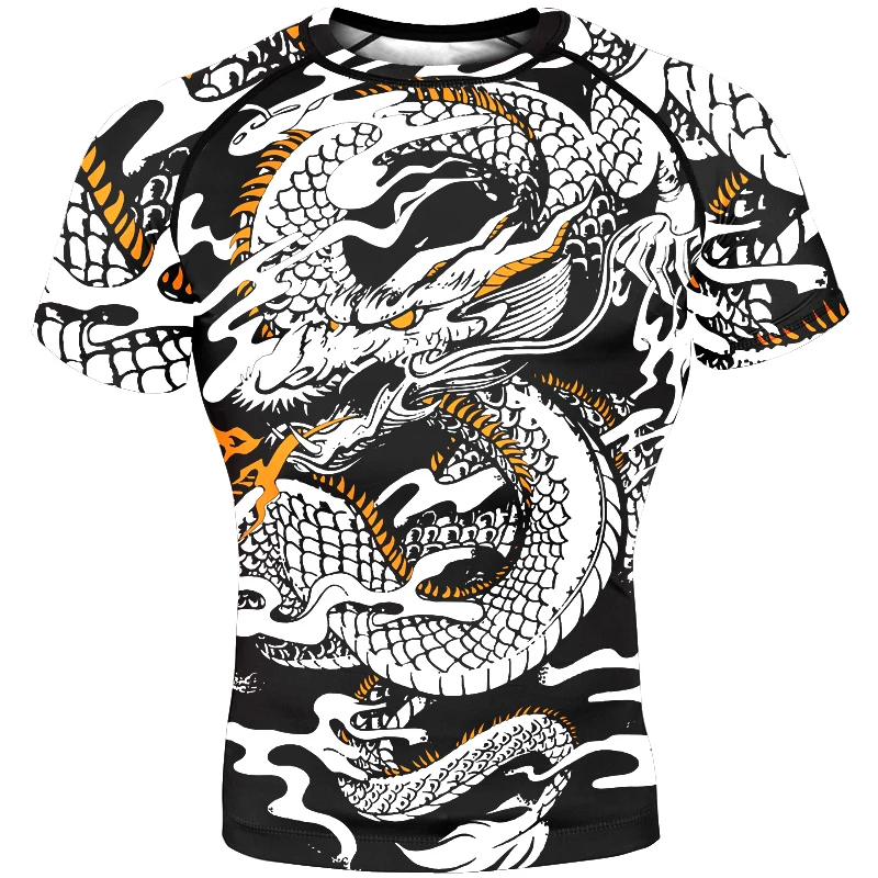 Customized Men's and Women's MMA Shirts Muay Thai Boxing Adult Combat Clothing Quick Dry Sports T-Shirts Short Sleeve Tops