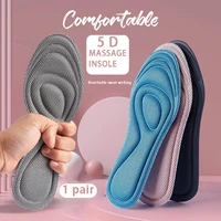 5d orthopedic memory foam massage insole for shoes nano antibacterial deodorization sweat absorption insert sport shoes running
