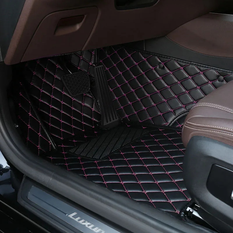 

YOTONWAN CustomMade Leather Car Mat 100％ For Hyundai All Models Solaris Tucson 2016 Sonata Ix25 I30 Auto Accessories Car-Styling