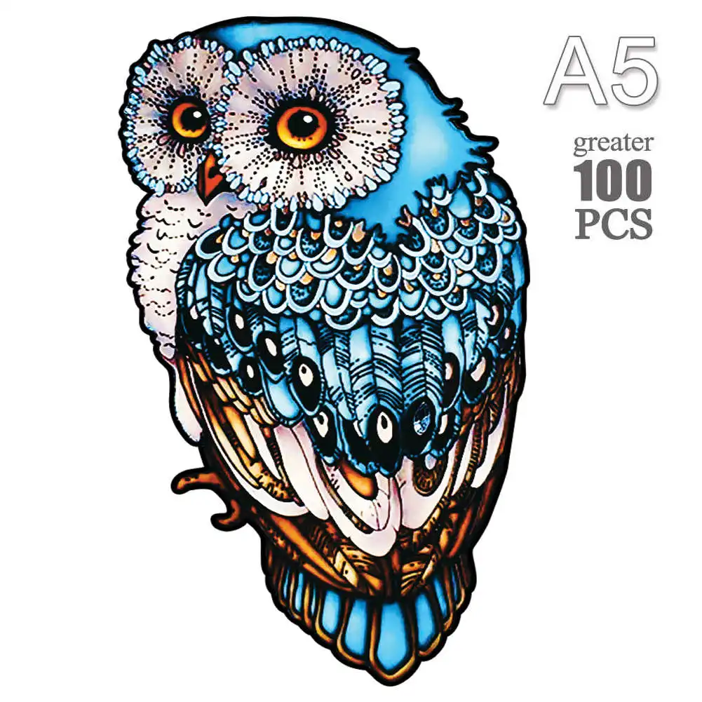 

Пазл деревянный в виде таинственной совы для взрослых и детей