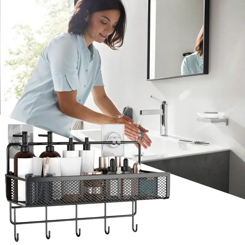 Настенные корзины для ванной комнаты сетчатые органайзеры настенные стены