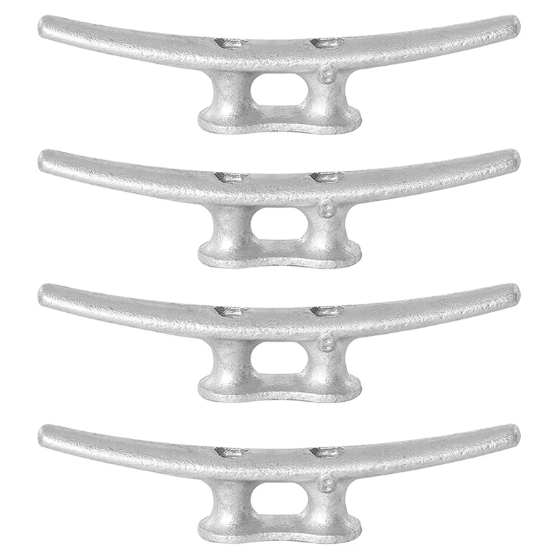 

8 Inch Dock Cleat-Hot Dipped Galvanized Cast Iron Boat Cleats,Rope Cleat,Anchor Line Cleat-Perfect For Boat Docks
