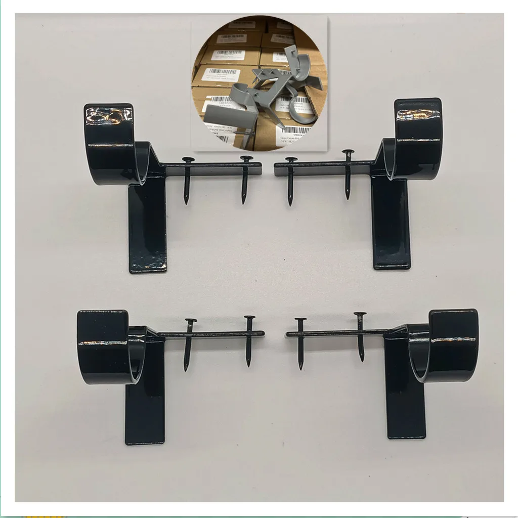

Монтажный кронштейн для занавесок из 4 предметов, крепление для черных занавесок
