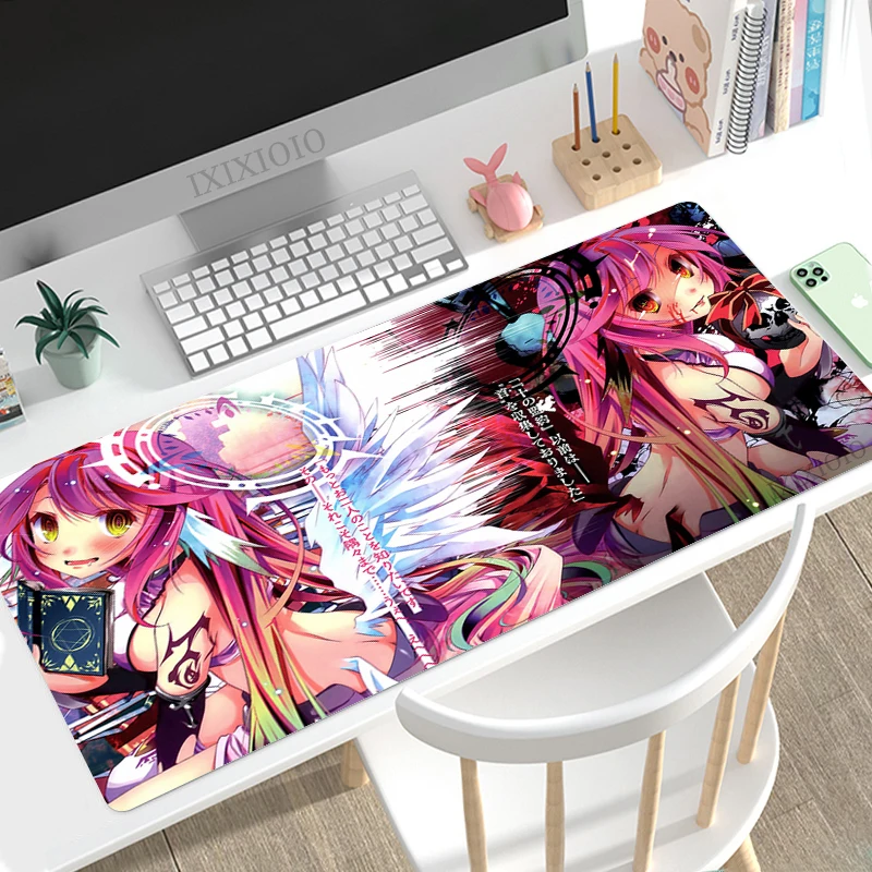 

Игровой коврик для мыши No Game No Life XL, большой компьютерный коврик для мыши под заказ, XXL, игровой коврик, офисный нескользящий ковер, игровой ко...