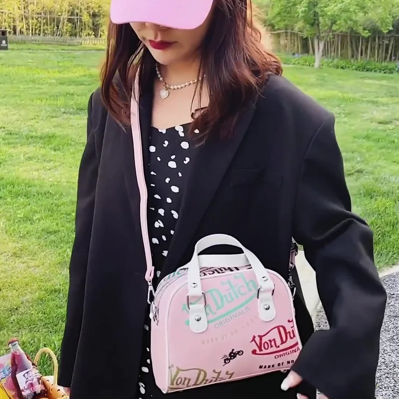 

Женская дизайнерская сумка через плечо, с граффити и ракушками