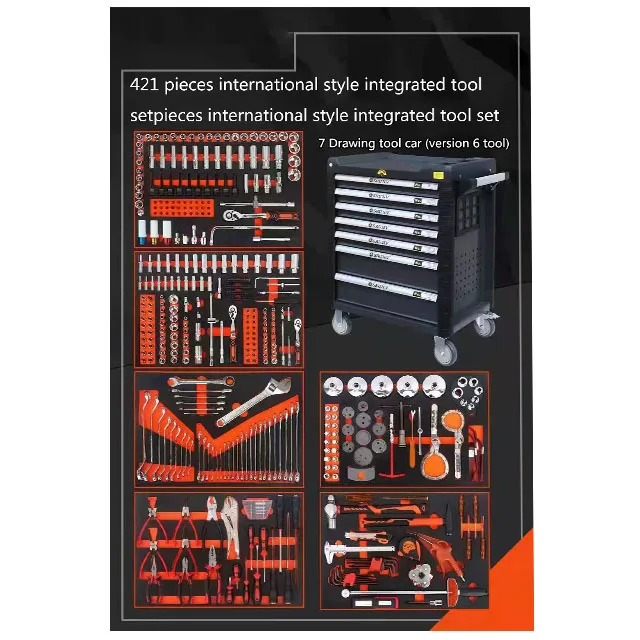 

2022 Best Selling 7 Drawers Garage Tool Cabinet Tool Trolley With Hand Tool Set