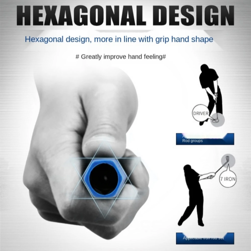 Hexagonal Grip Rubber Long Grip Golf Club Accessories Golf P