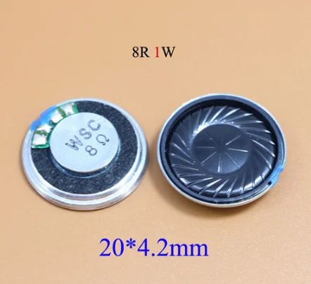 2PCS 8Ohm 2W 1W 8R 1/2W 20mm 22mm 23mm 26mm 28mm 32mm 36mm 40mm Diameter Loudspeaker Loud Speaker