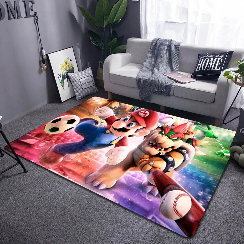3D мультяшный ковер Марио для гостиной спальни детской игровой комнаты