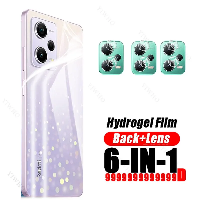 

back Hydrogel Film for Redmi Note 12 Pro Plus Screen Protectors Protective Glass Camera Lens soft front Film note12 12pro 12pro+